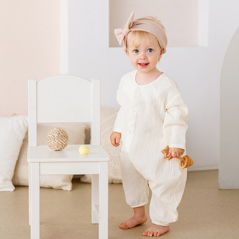 Комбинезон Облачко ваниль из муслина фото 4