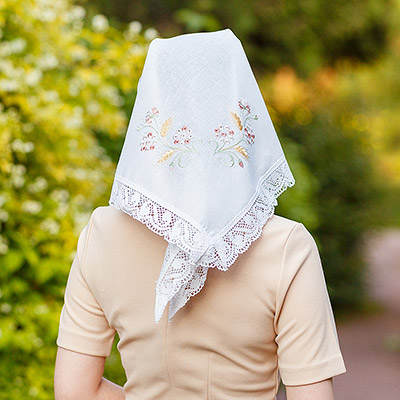 Косынка взрослая "Василиса" - фотография товара ЛиноБамбино