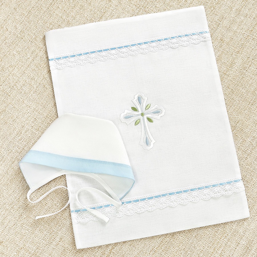 Крестильный комплект "Василёк" для мальчика с крыжмой фото 7