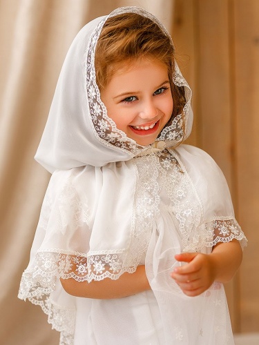 Детская накидка для храма "Валентина" - фото из магазина ЛиноБамбино