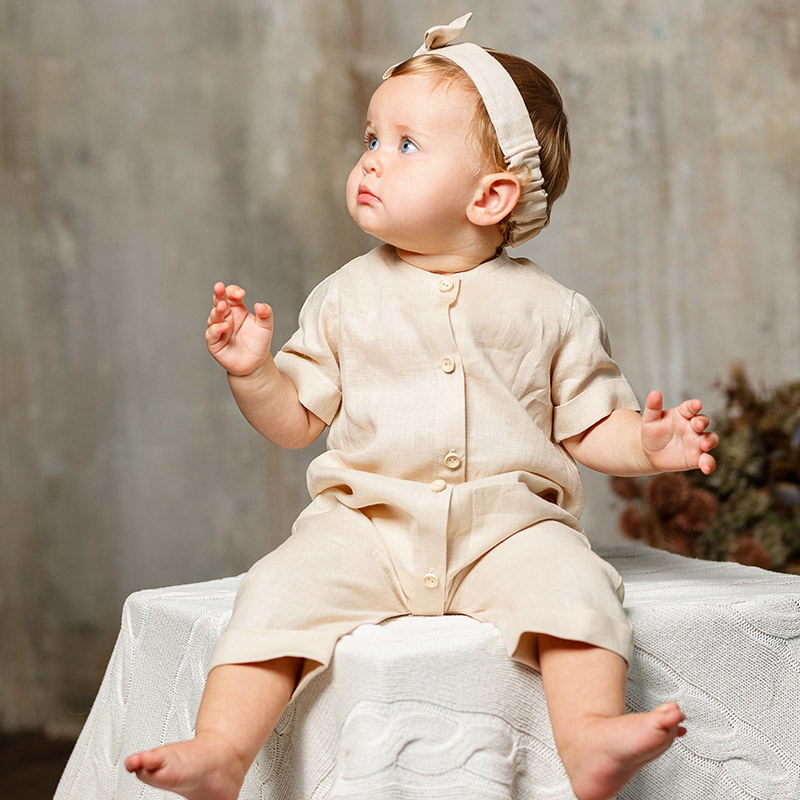 Льняной комбинезон Ветерок сахара фото 6