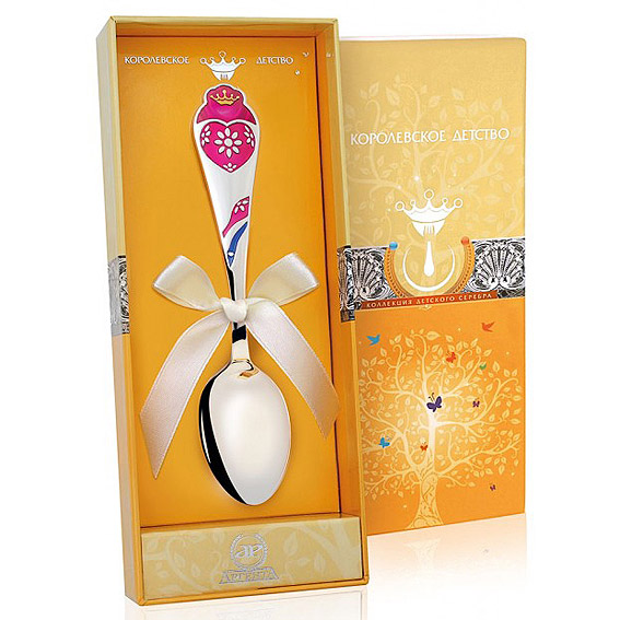 Серебряная ложка "Сердечко" фото 1