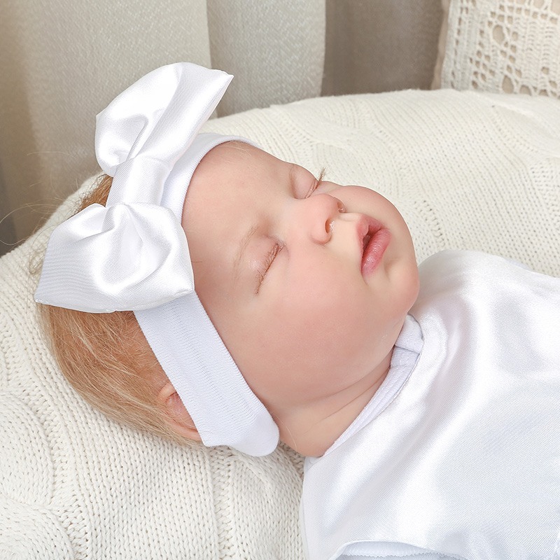 Комплект на выписку девочки "Самия" белоснежный фото 11