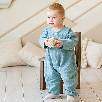 Комбинезон Облачко цунами из муслина