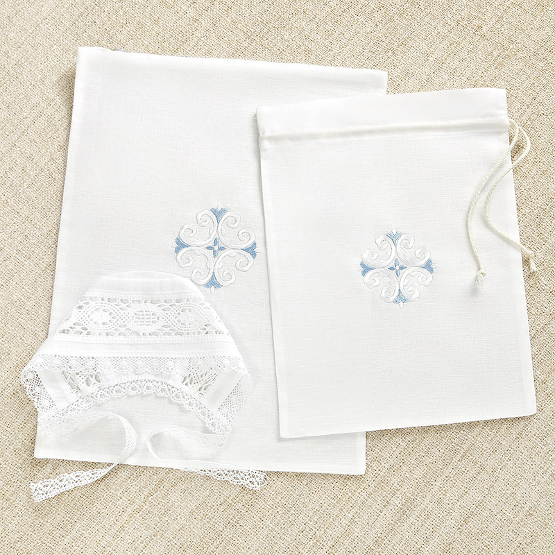 Мешочек для крестильных принадлежностей "Кудрявый крест" фото 2