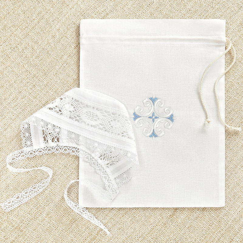 Мешочек для крестильных принадлежностей "Кудрявый крест" фото 4