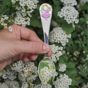 Серебряная ложка "Ангелочек со звездочкой"