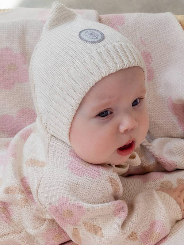 Вязаная шапочка "Гном", цвет натуральный фото 5