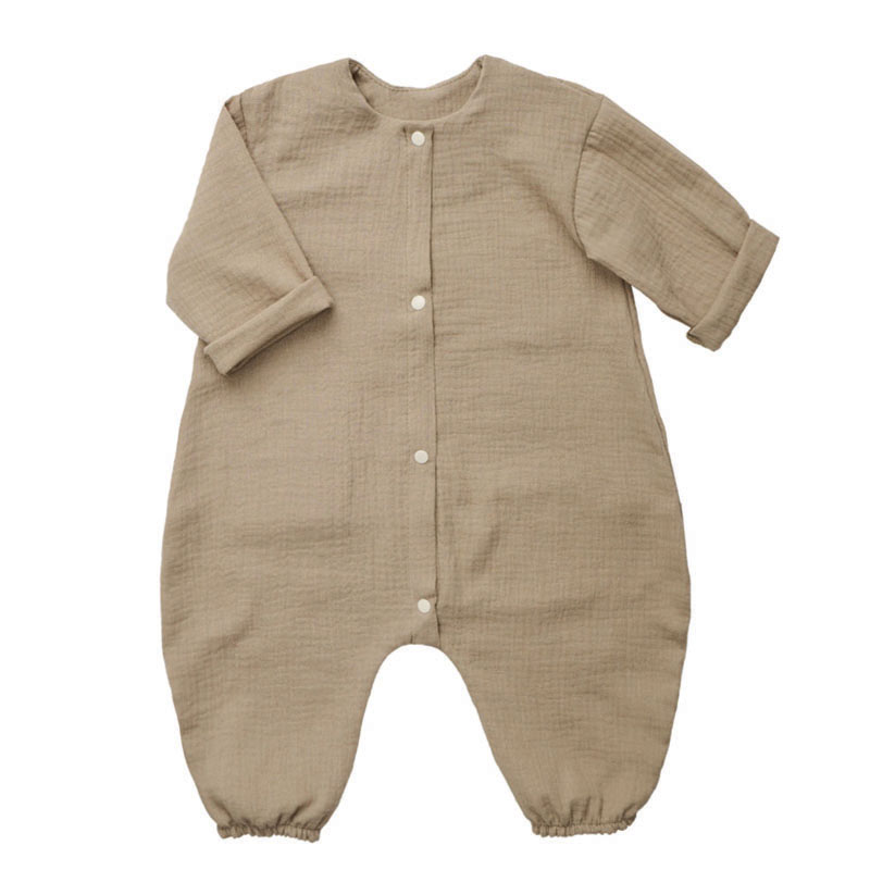 Фото товара "Детский летний комбинезон из муслина Токио капучино" при наведении