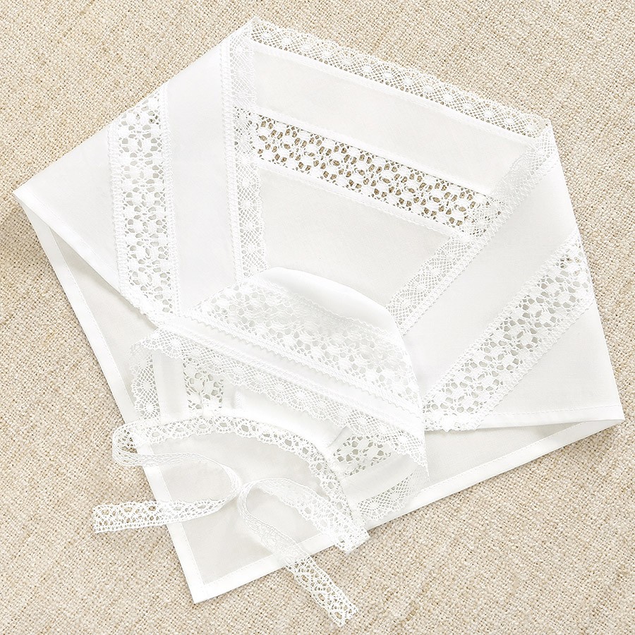 Крестильный набор для девочки "Ирина" с полотенцем  фото 11