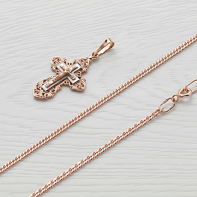 Золотая цепочка "Ромб" 0,4 полновесная 