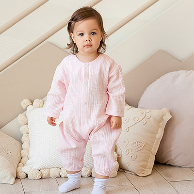 Комбинезон Облачко сахарная вата из муслина