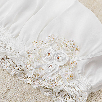 Фото товара "Шелковый беретик "Ангелина" для девочки" из магазина ЛиноБамбино