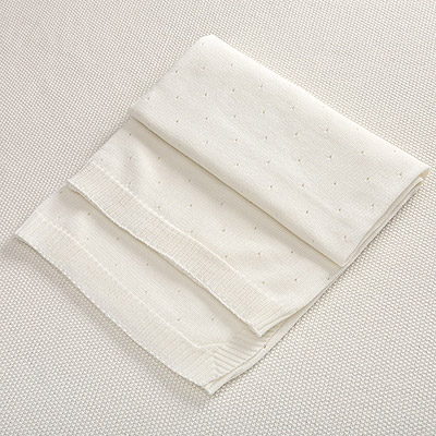 Плед "Капелька" молочный - миниатюра фотографии товара в каталоге ЛиноБамбино