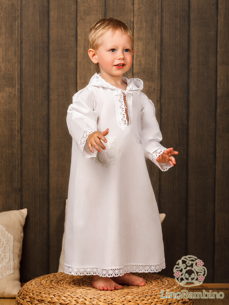 Детский крестильный набор "Ангел" с полотенцем фото 1