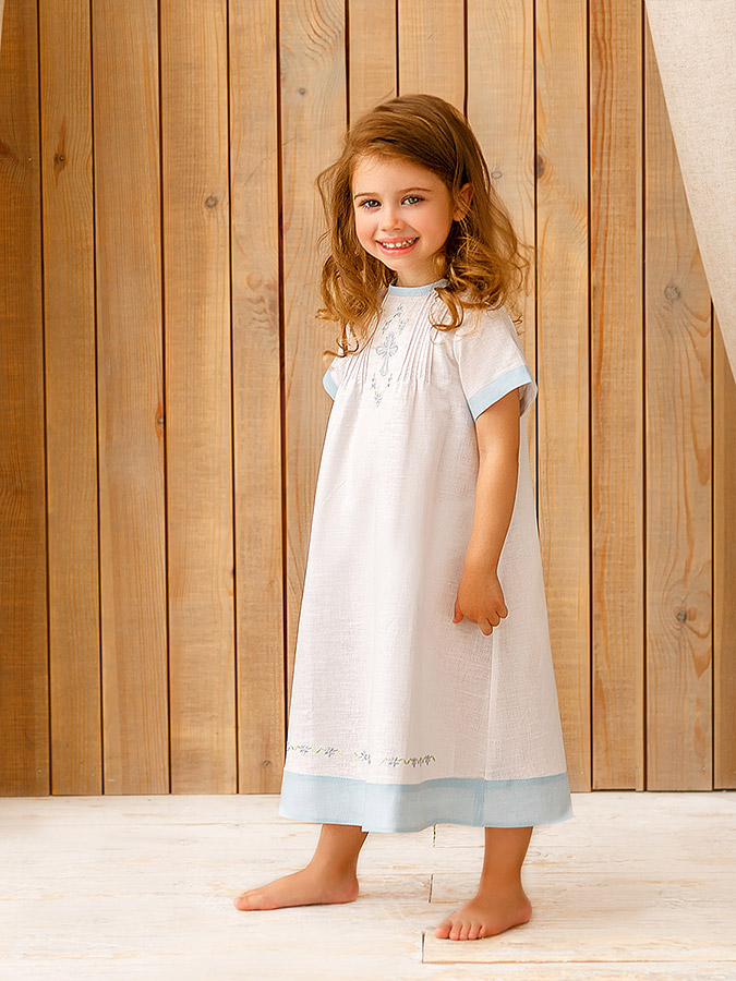 Платье "Незабудка" для Крещения девочки фото 1