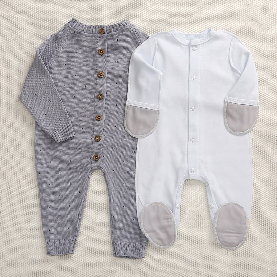 Комбинезон "Капелька" серый фото 1