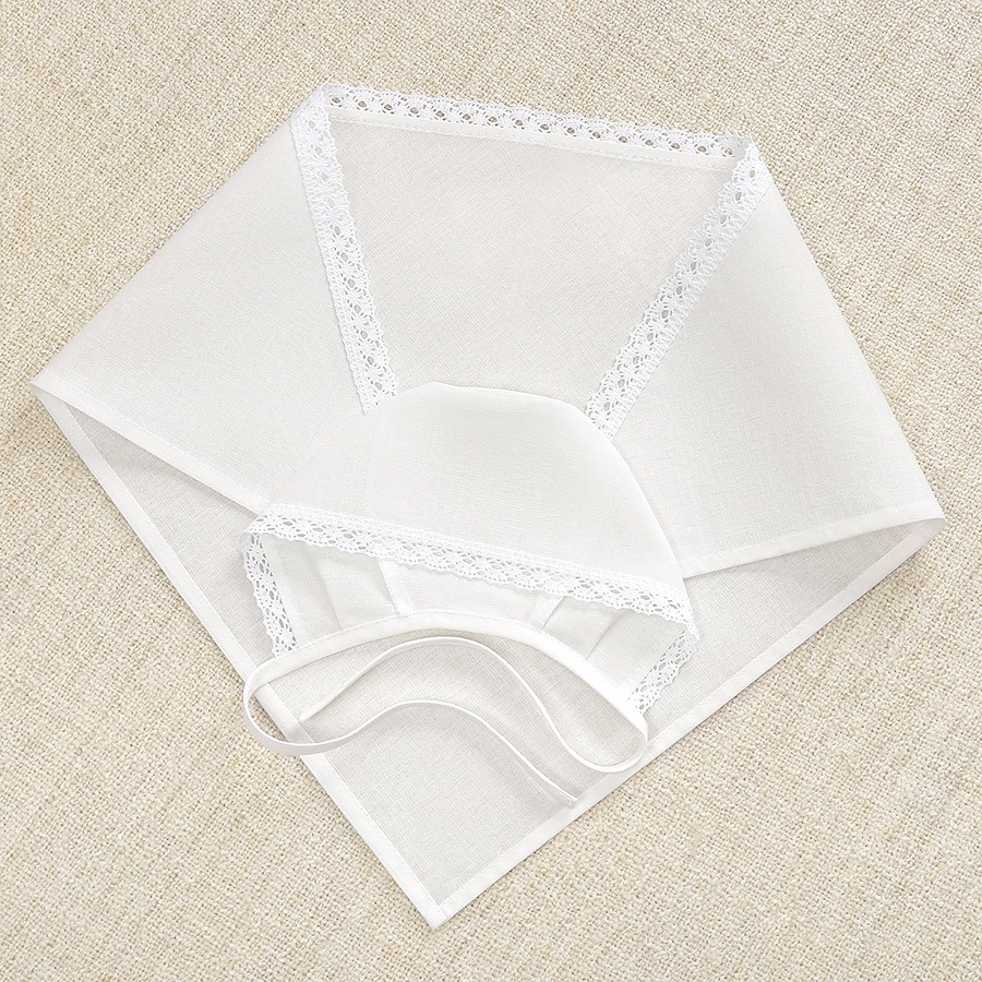 Крестильный набор для девочки "Людмила" с полотенцем фото 10