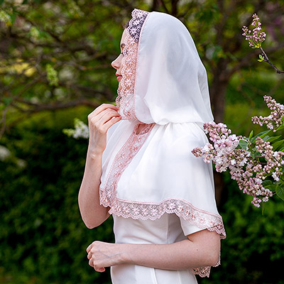 Фото товара "Шелковая накидка "Любовь"" из магазина ЛиноБамбино