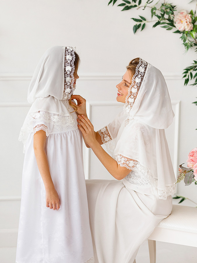 Детская накидка для храма "Валентина" фото 3