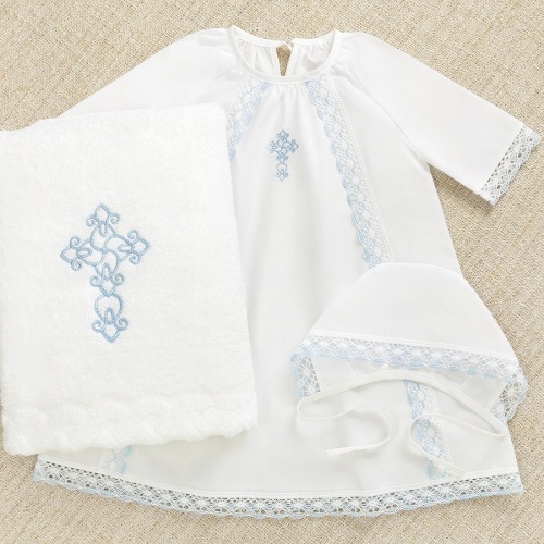 Крестильный набор для мальчика "Степан" с полотенцем - миниатюра фотографии товара в каталоге ЛиноБамбино