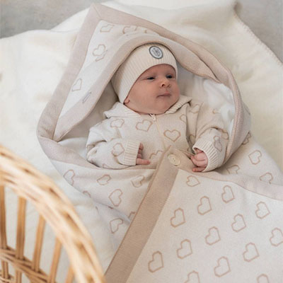 Конверт-плед "Сердечки" - миниатюра фотографии товара в каталоге ЛиноБамбино