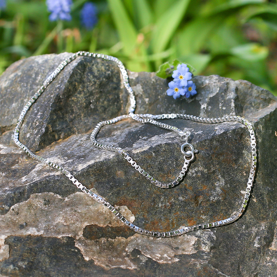 Серебряная цепочка "Венецианская" 0,35 фото 3