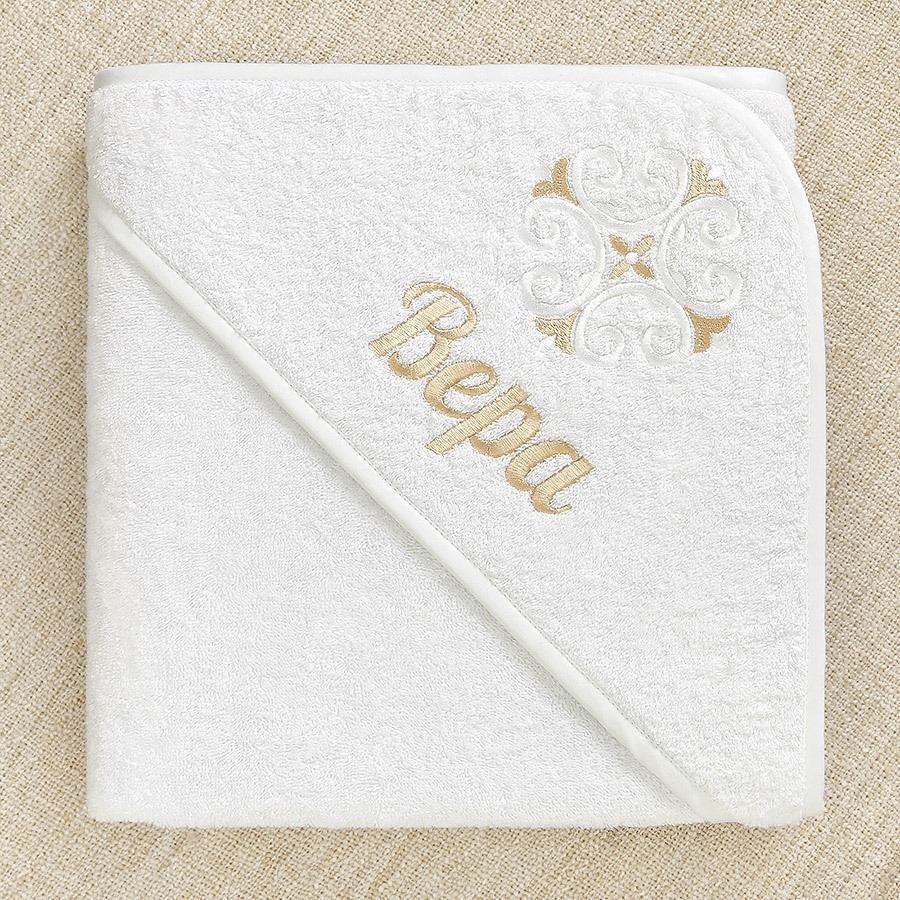 Крестильный набор для девочки "Ольга" с полотенцем фото 4