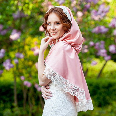 Женский платок с капюшоном "Ариадна" - фото из магазина ЛиноБамбино