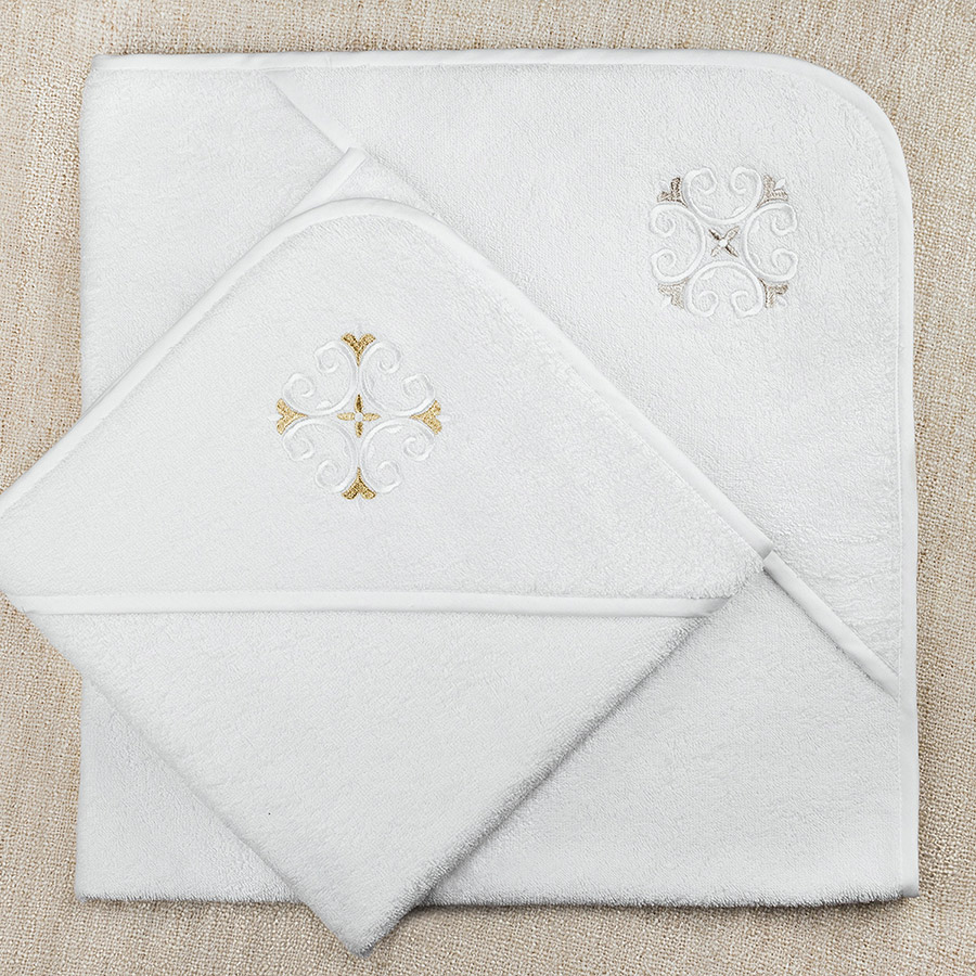 Махровый крестильный уголок с равносторонним крестом фото 2