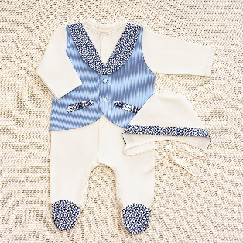 Костюмчик/комплект с уголком Денди яркая полоска фото 3