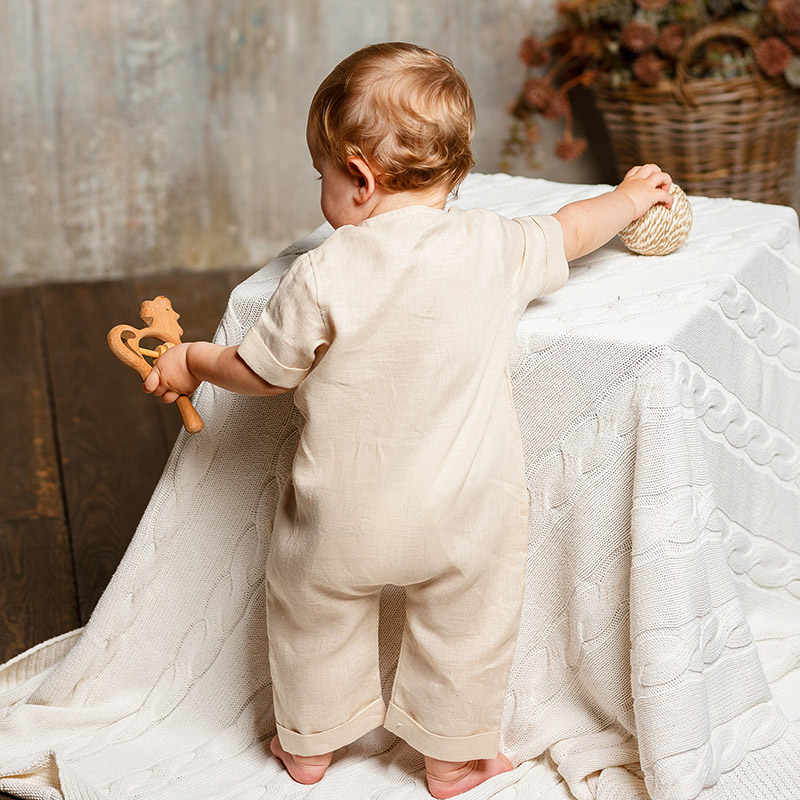 Льняной комбинезон Ветерок сахара фото 2