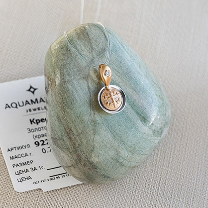 Фото товара "Золотой крестик 922752АКВ" при наведении