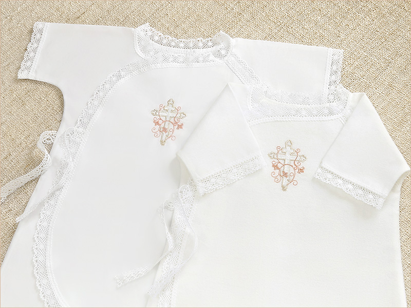 Крестильная распашонка "Анна" для девочки фото 6