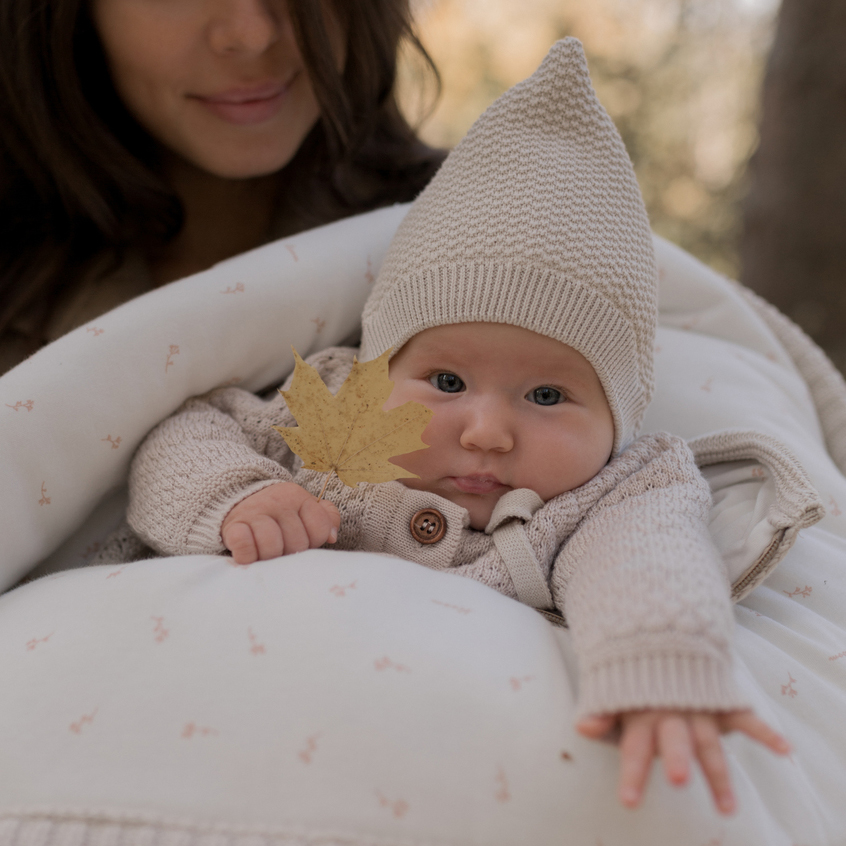 Вязаная шапочка ELF топленое молоко фото 4