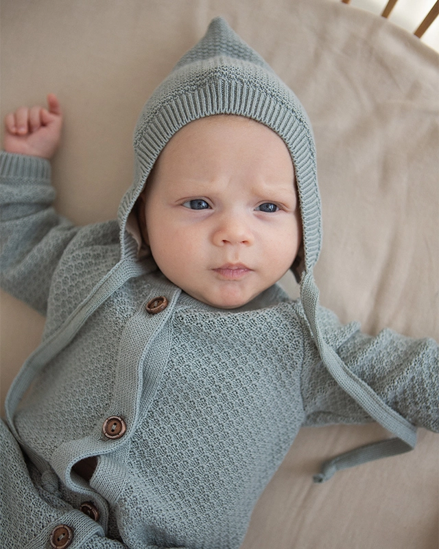 Вязаная шапочка ELF полынь фото 3