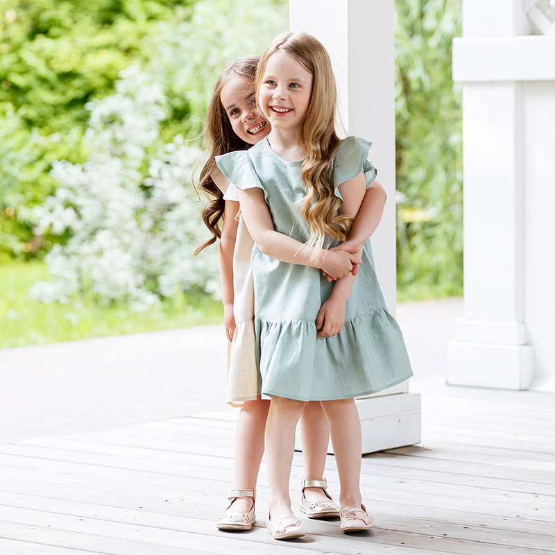 Платье Нимфа полынь лён фото 4