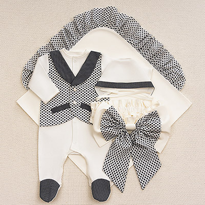 Костюмчик/комплект с уголком Денди акцент - миниатюра фотографии товара в каталоге ЛиноБамбино