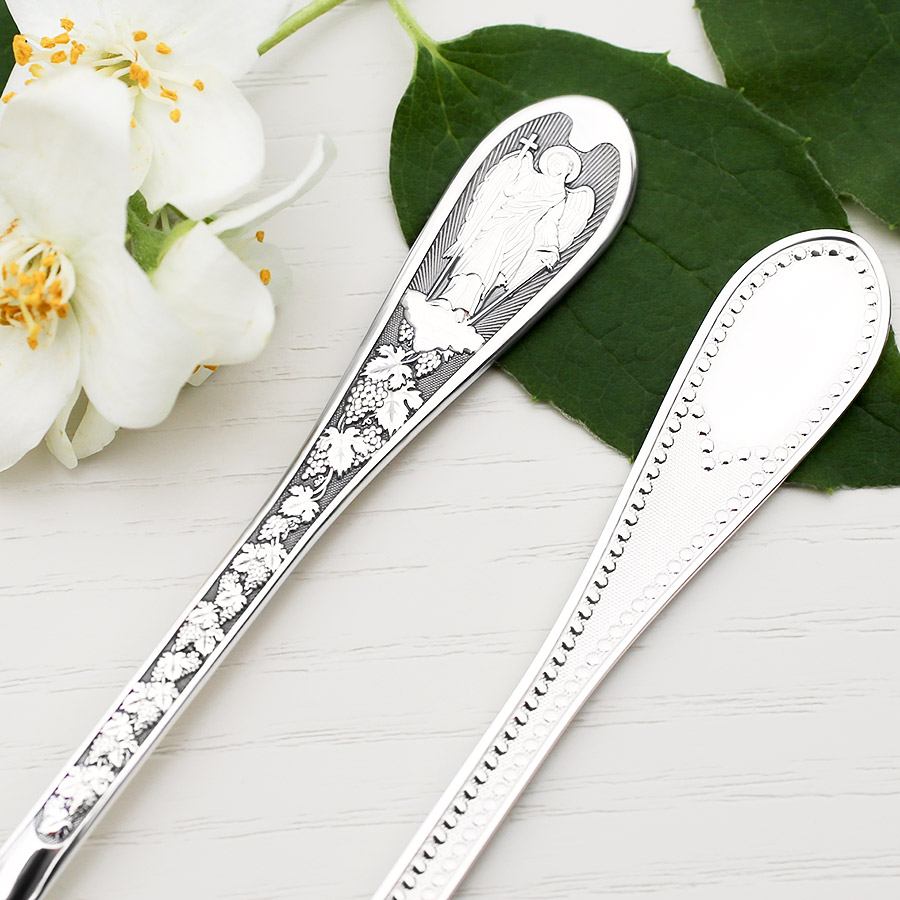 Серебряная ложка "Архангел Михаил" фото 3