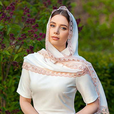 Шифоновый шарф "Любовь" - фото из магазина ЛиноБамбино