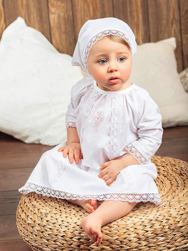 Крестильная сорочка "Вероника" для девочки фото 1