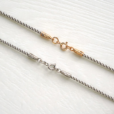 Гайтан ЛЕПТА серебристый - миниатюра фотографии товара в каталоге ЛиноБамбино