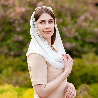 Церковный снуд-хомут "Валентина" женский - фото из магазина ЛиноБамбино