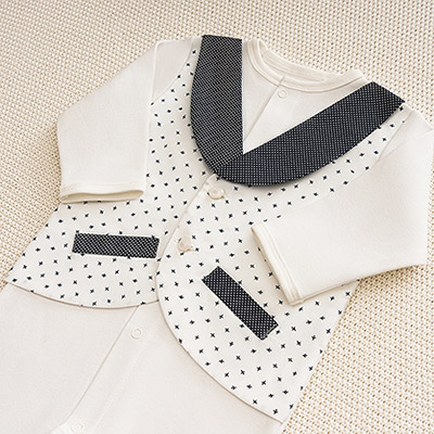 Фото товара "Костюмчик/комплект с уголком Денди авиатор" из магазина ЛиноБамбино