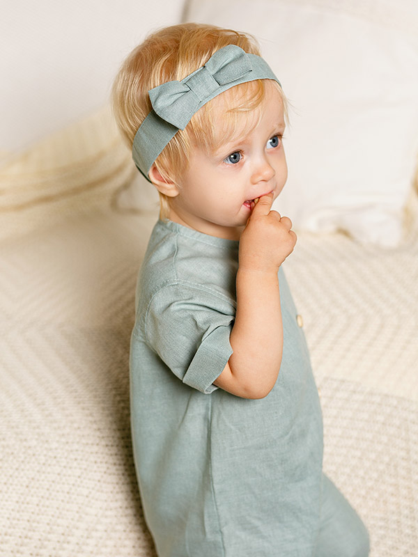 Льняной комбинезон Ветерок полынь фото 3