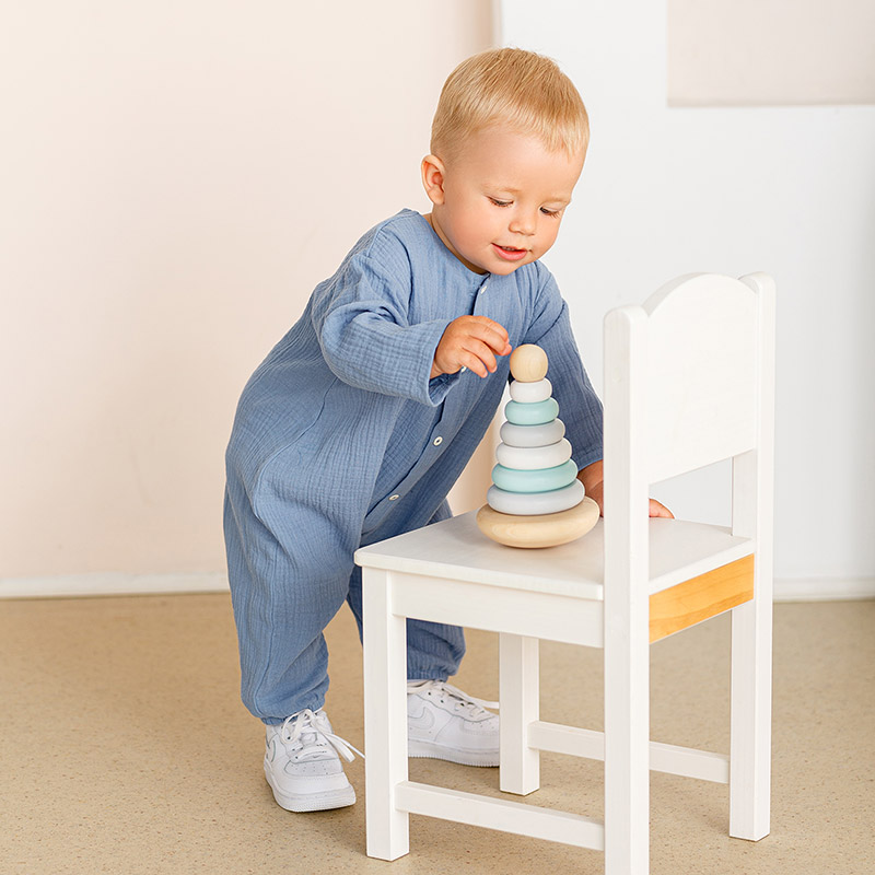 Комбинезон Облачко джинс из муслина фото 2