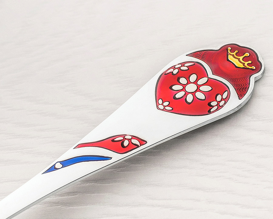 Серебряная ложка "Сердечко" фото 3