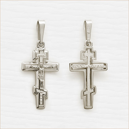 Золотой крестик 12141АКВ фото 4