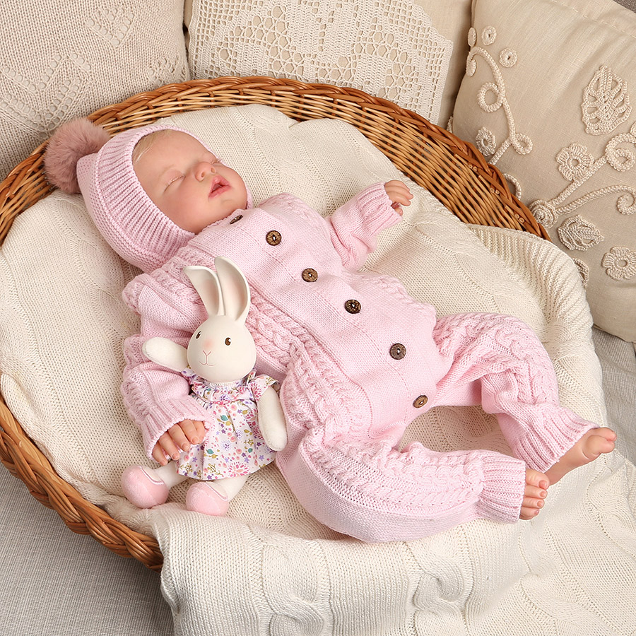 Вязаный комбинезон "Косички" розовый фото 5