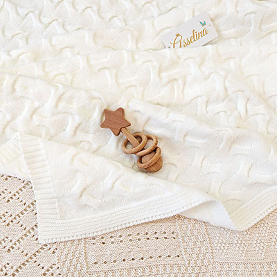 Фото товара "Плед "Остин",  молочный" при наведении